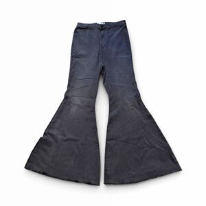 Free People Bell Bottom Jeans Women's 31 Gray High Rise Bohemian 70s Flare Denim